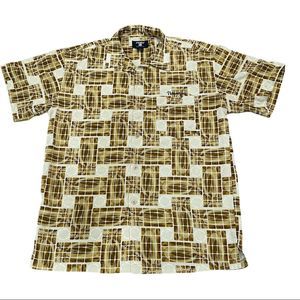 Vintage FUBU Mens Logo Short Sleeve Shirt HAWAIIAN